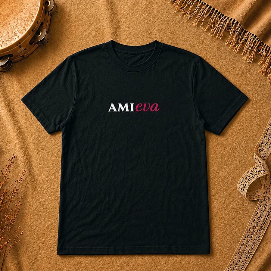 Camiseta negra y roja